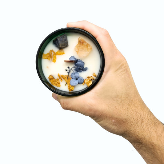 Hop Hare Kristall-Zauberblumenkerze – Sonne