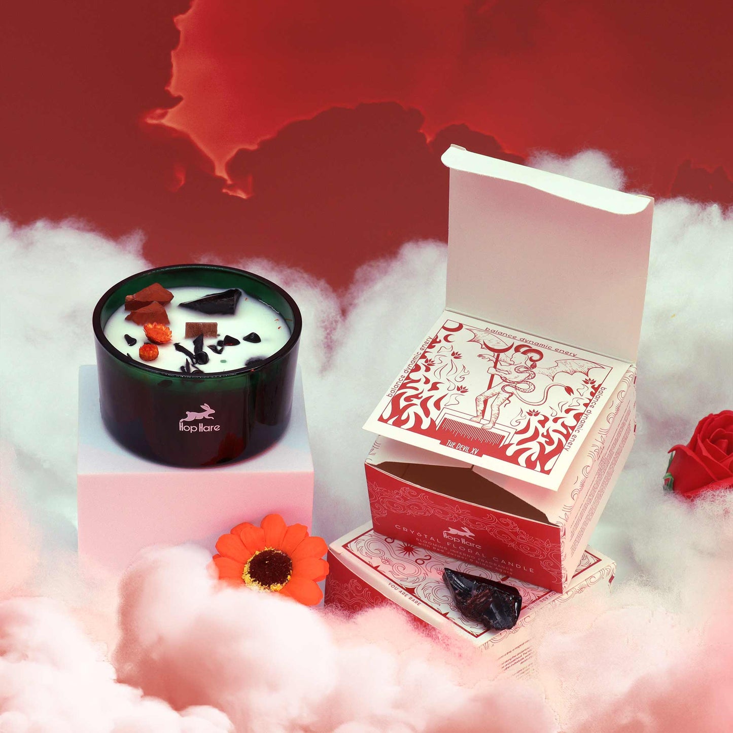 Bougie Fleur Magique en Cristal Hop Hare - Démon