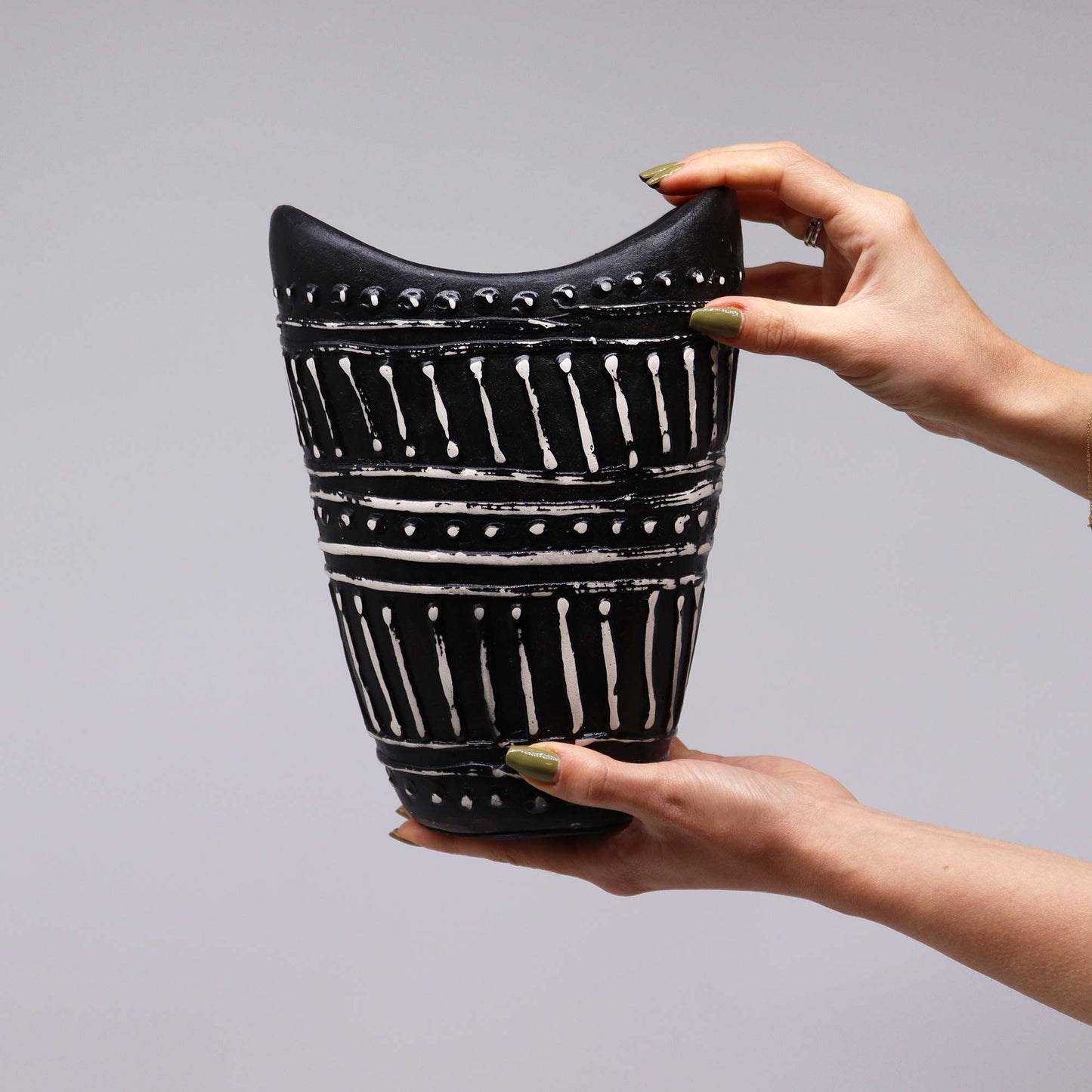 Vase tourbillonnant - Chocolat