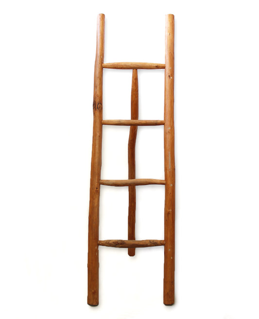 Große Teakholzleiter – 1,5 m – Natur