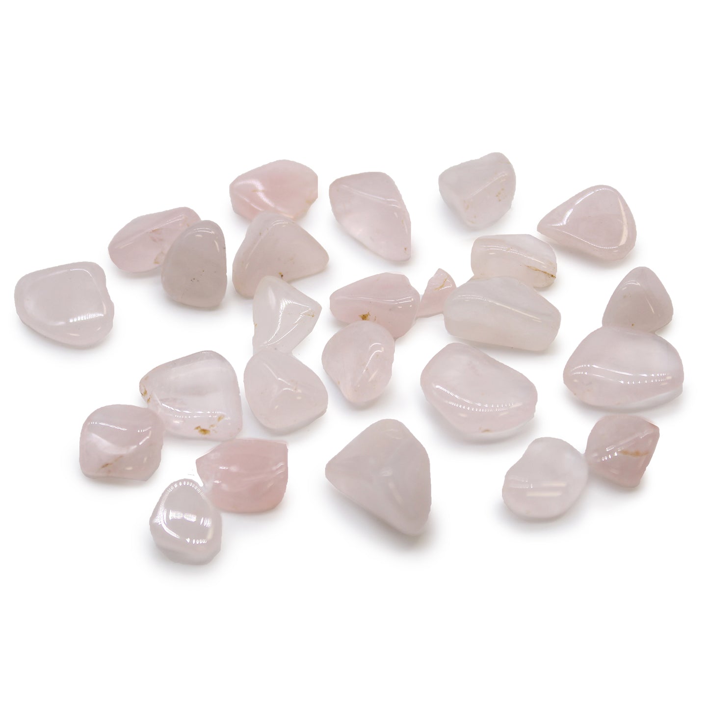 24 x Pequeñas piedras africanas - Cuarzo rosa