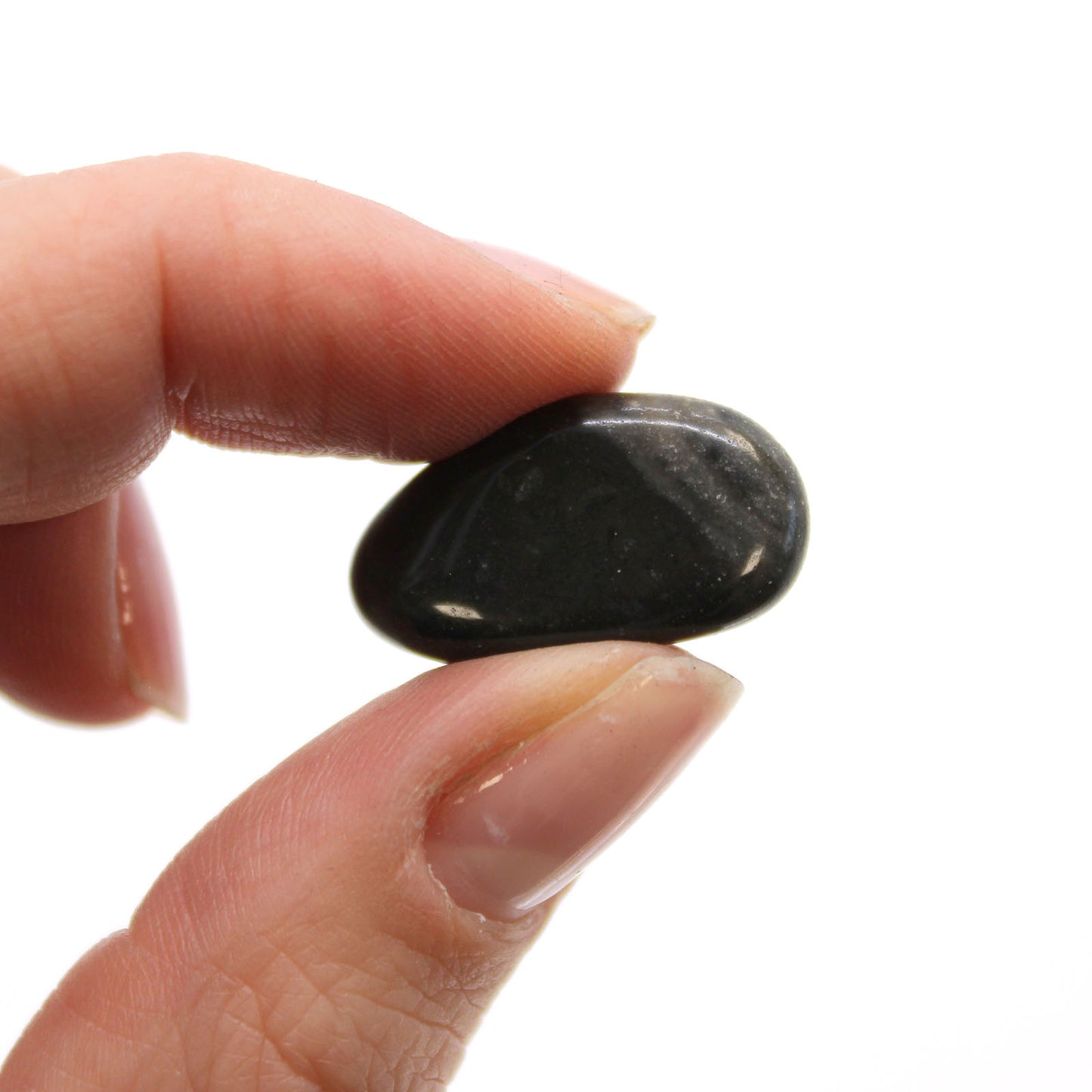 24 x kleine afrikanische Steine – Schwarzer Onyx