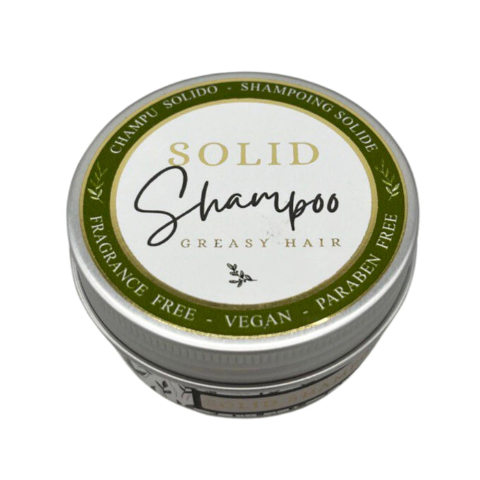 70 g festes handwerkliches Shampoo in einer Dose – fettiges Haar
