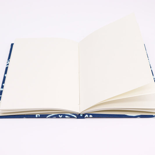Baumwollgebundene Notizbücher 20x15cm - 96 Seiten - Indigofisch