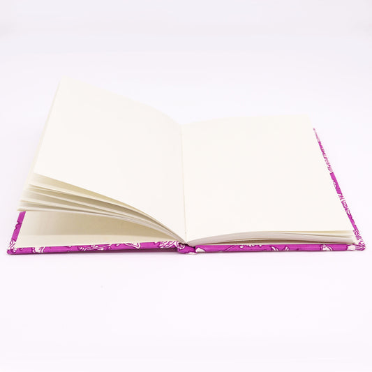 Baumwollgebundene Notizbücher 20x15cm - 96 Seiten - Antik-Fuchsia