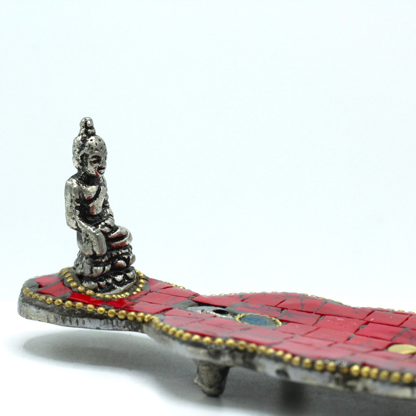 Tibetischer Räucherstäbchenhalter Langer Dolch Buddha