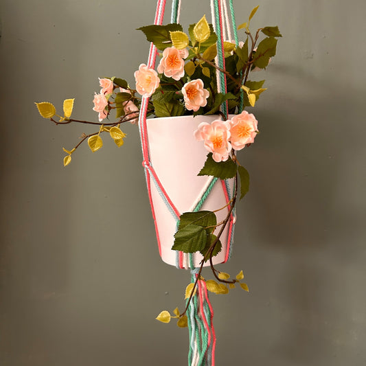 Jardinière classique en macramé - Tons pastel Terrace Medium Pot