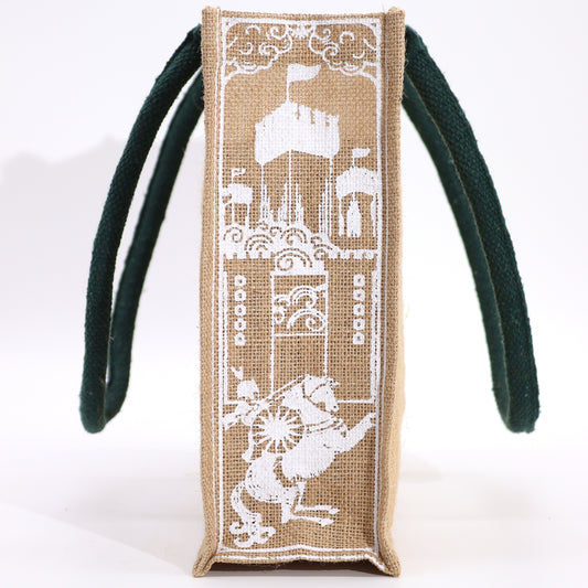 Grand sac en jute Hop Hare - Je suis courageux