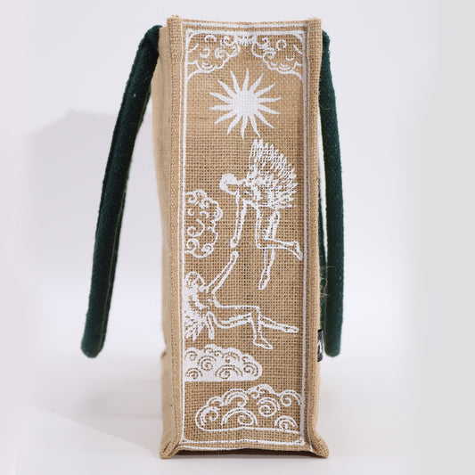 Grand sac en jute Hop Hare - Je suis aimé