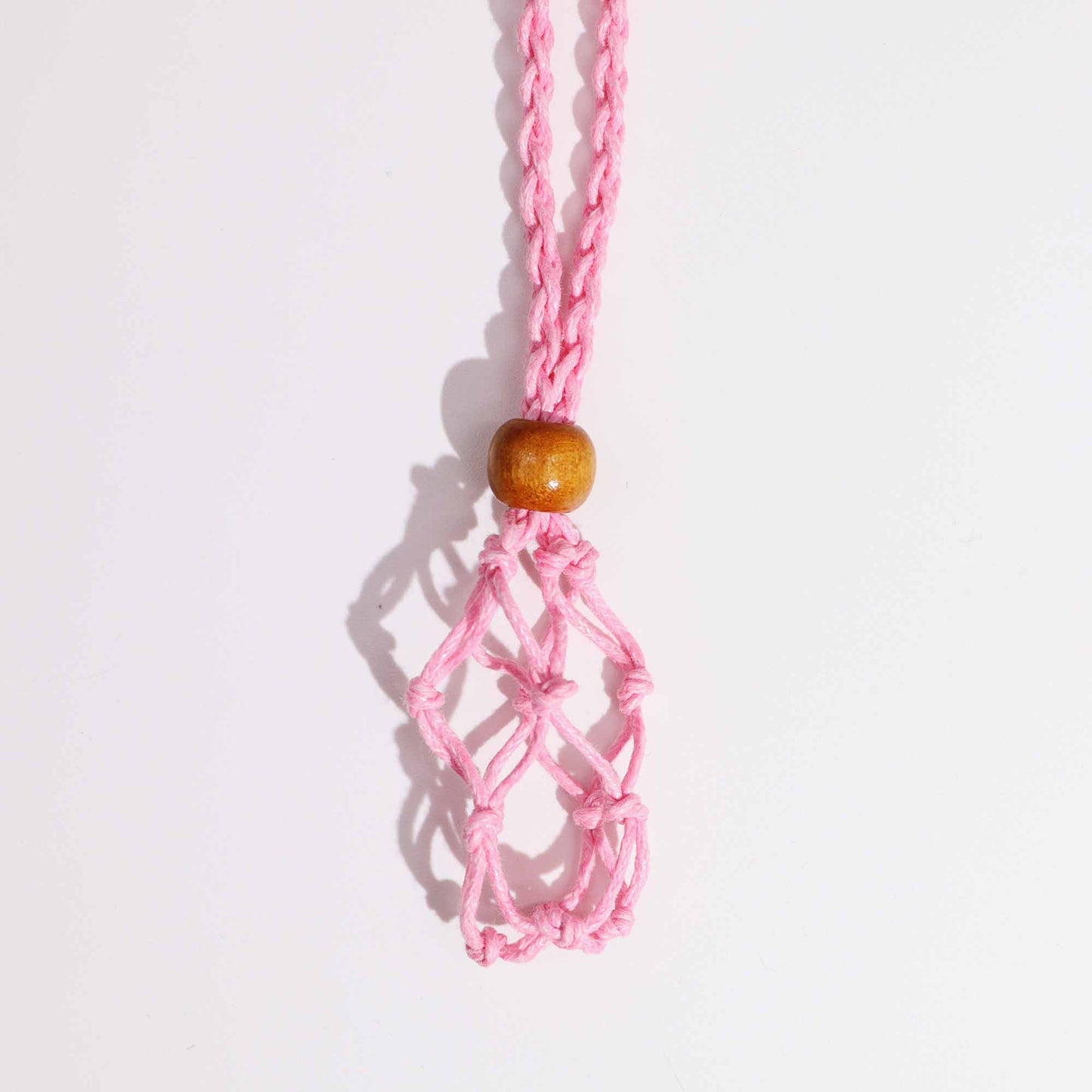 Edelsteinkette Kordeln 45 cm - Rosa