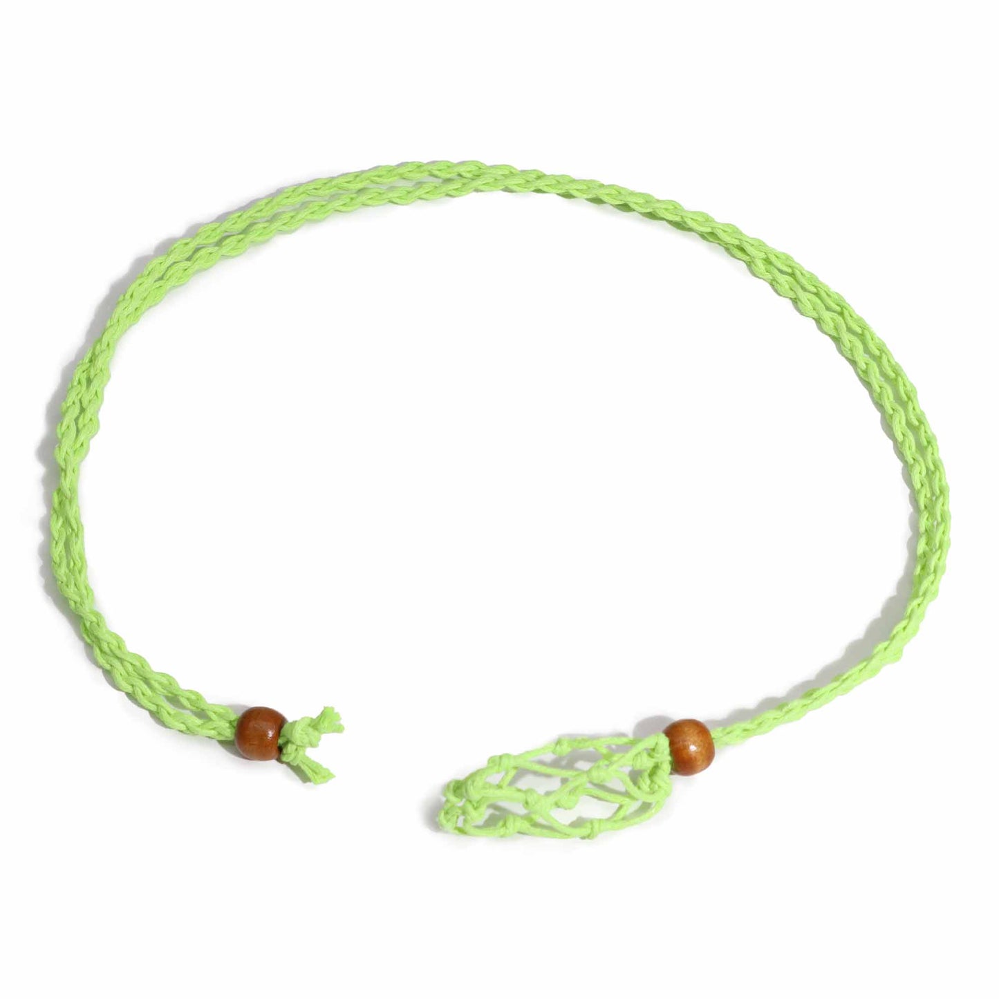 Edelsteinkette Kordeln 45 cm - Grün