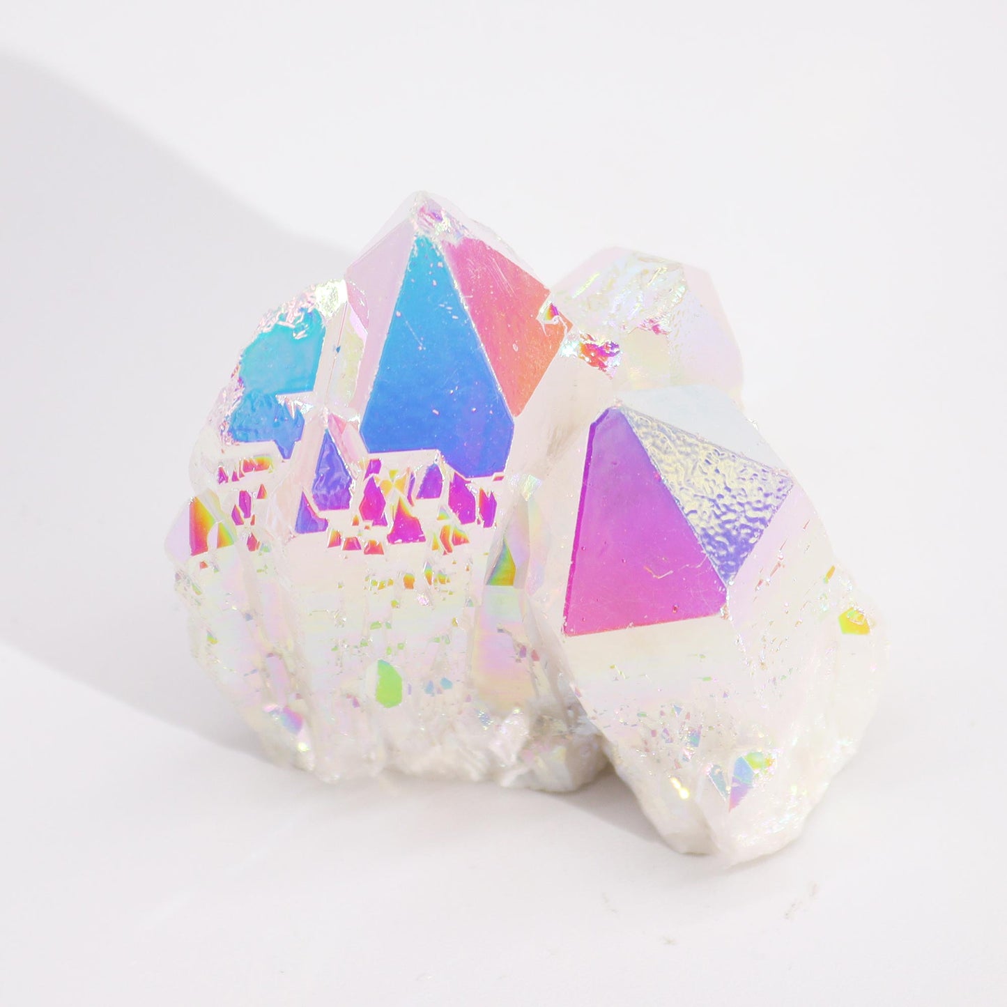 Mittelgroßer, verstärkter Naturquarz – Angel Aura Quartz (ca. 100–150 g, 7–10 cm)