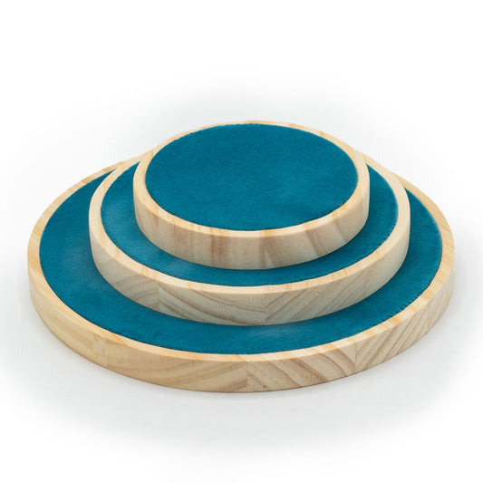 Ensemble de trois présentoirs ronds (10cm 15cm 20cm)