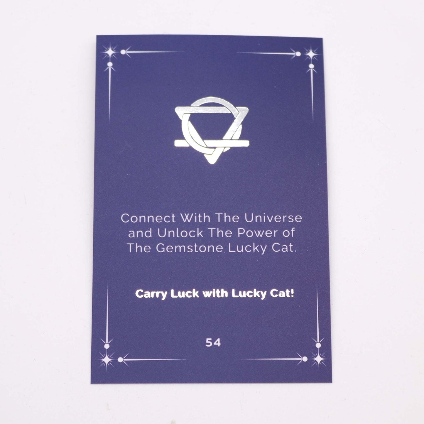 Glückskatzen-Edelstein - Amethyst 50x35x25mm