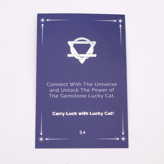 Glückskatzen-Edelstein - Amethyst 50x35x25mm