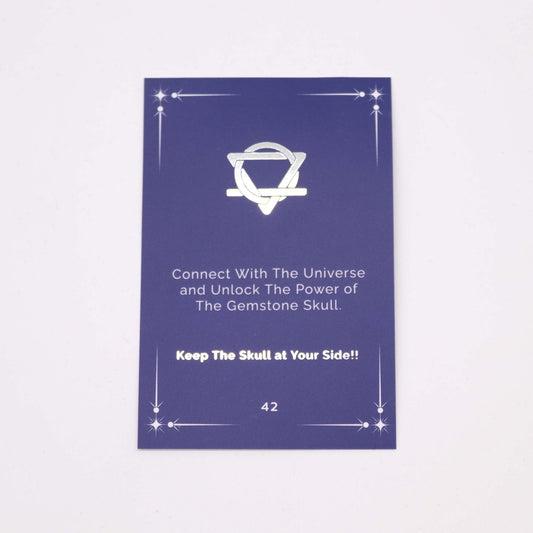 Großer Totenkopf-Edelstein - Opalit - 50x40x30mm