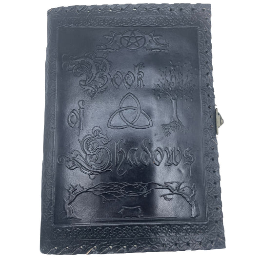 Großes Notizbuch der Schatten - Schwarz mit ausgefransten Kanten