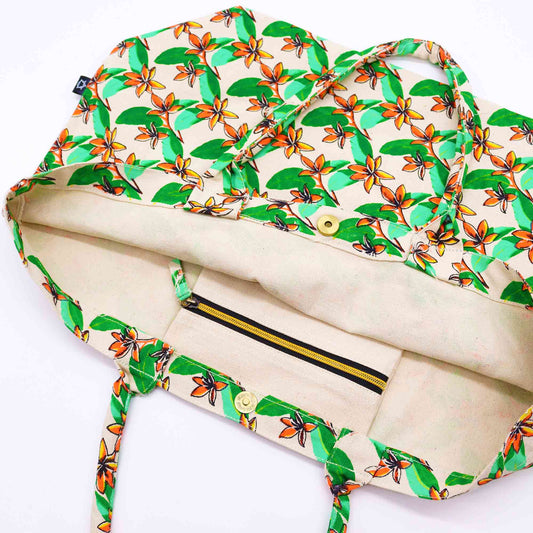 Große Glitzertasche - Frangipani