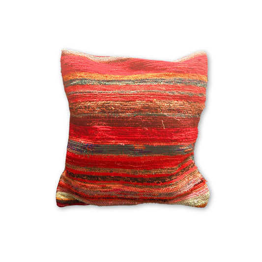 Housse de coussin en tapis recyclé - 40 x 40 cm - Rouge