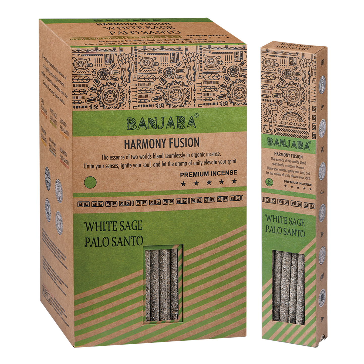Palo Santo Banjara Räucherstäbchen - Weißer Salbei