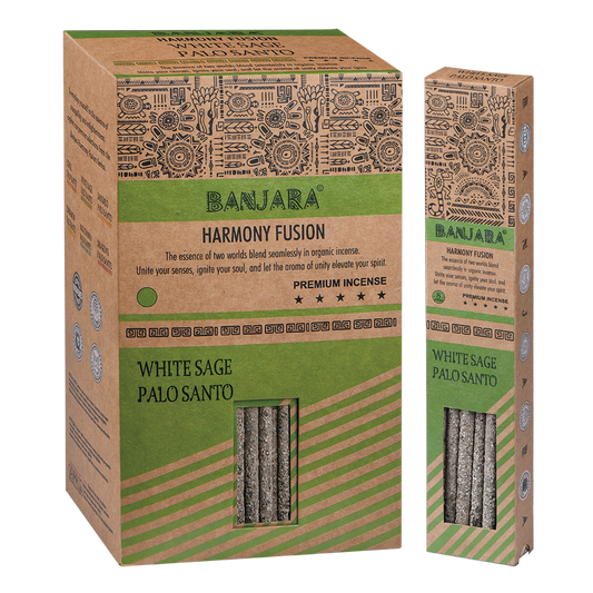 Palo Santo Banjara Räucherstäbchen - Weißer Salbei