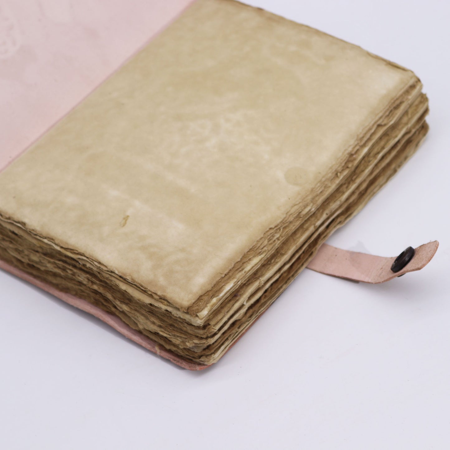 Carnet Checkmate - Marron clair avec bords usés