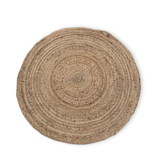 Weicher runder Juteteppich 90 cm
