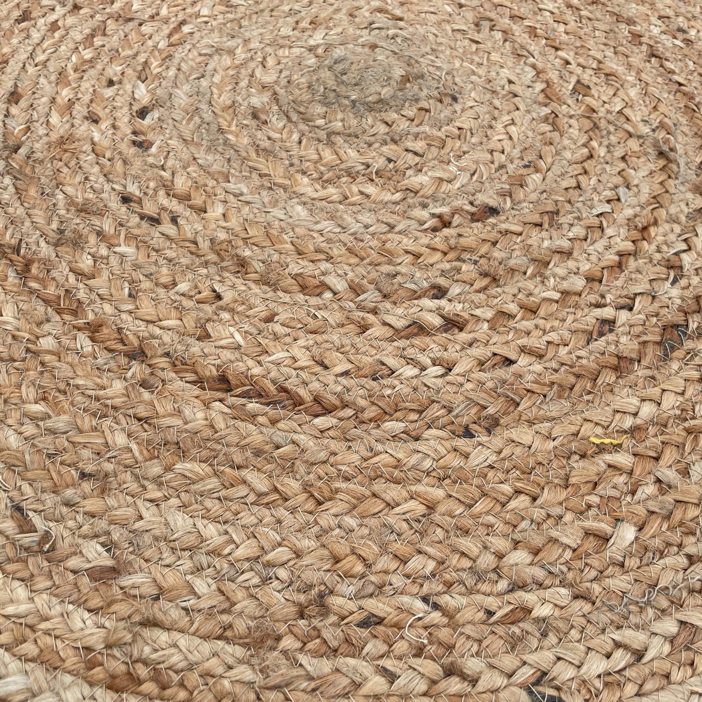 Alfombra redonda de yute suave 90 cm