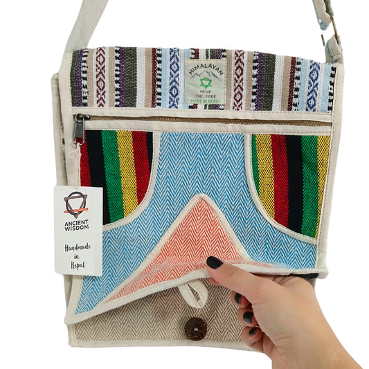 Hanf Laptop Messenger Bag - Dreieck