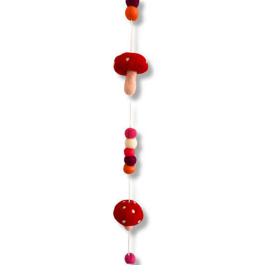 Filz-Wandbehang - Rotkappenpilze