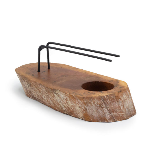 Palo Santo Wärmer – Gamel-Holz mit gealtertem weißen Finish