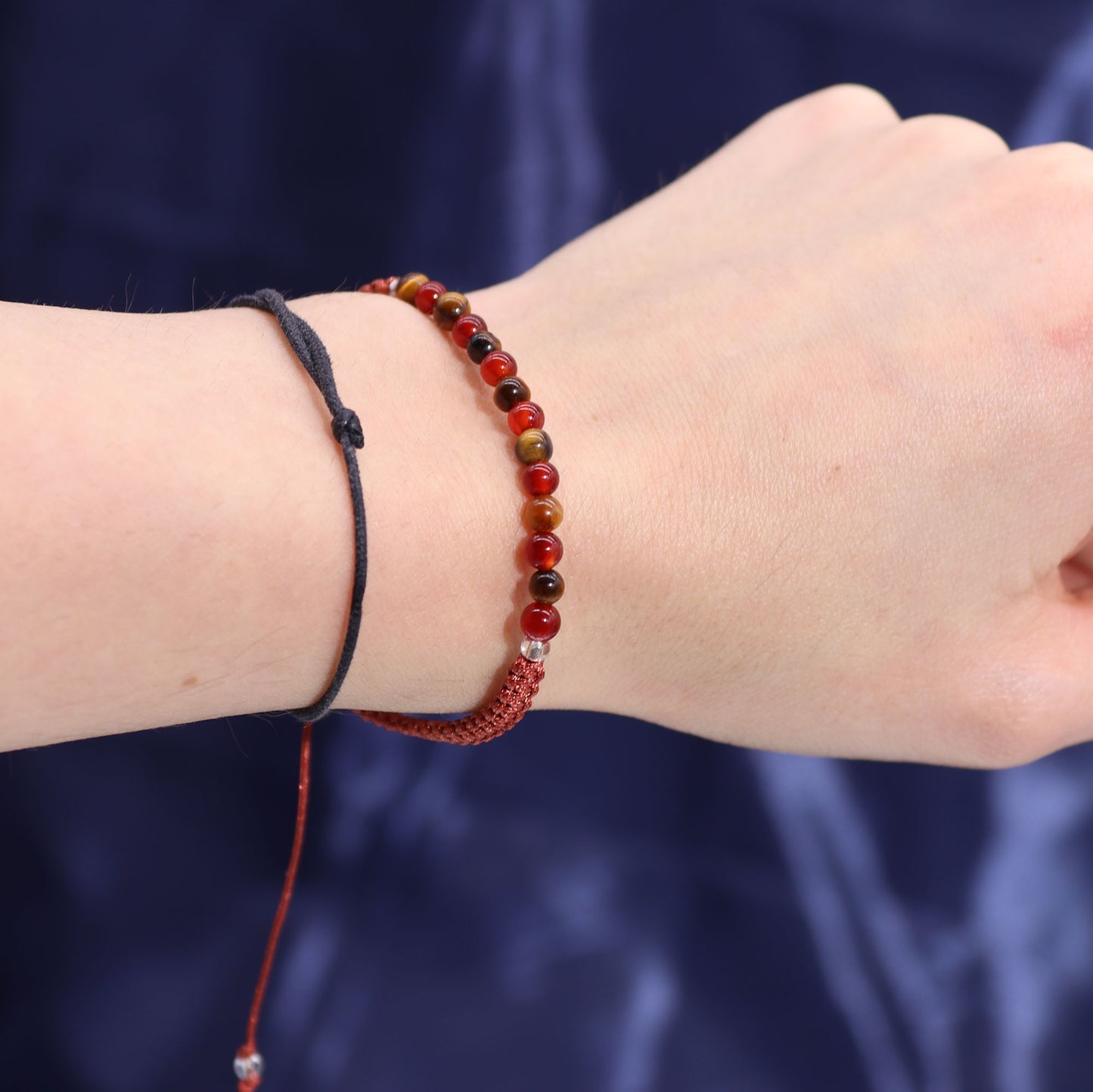 Bougie en cristal du zodiaque avec bracelet en pierres précieuses - Lion