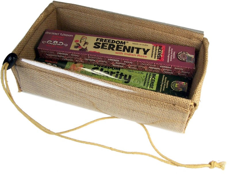 Flache Räucherstäbchen-Geschenkbox, Größe 22 x 12 x 6 cm