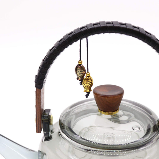 Glasteekanne mit Teesieb – mit Holzkohle-Dampfsystem – 1000 ml