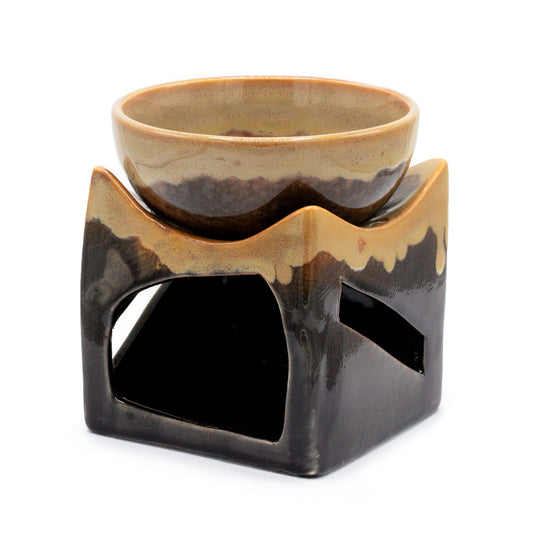 Große Ölbrenner-Glücksmünze - Braun