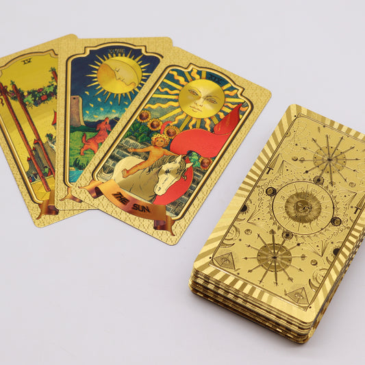 Goldene Tarotkarten