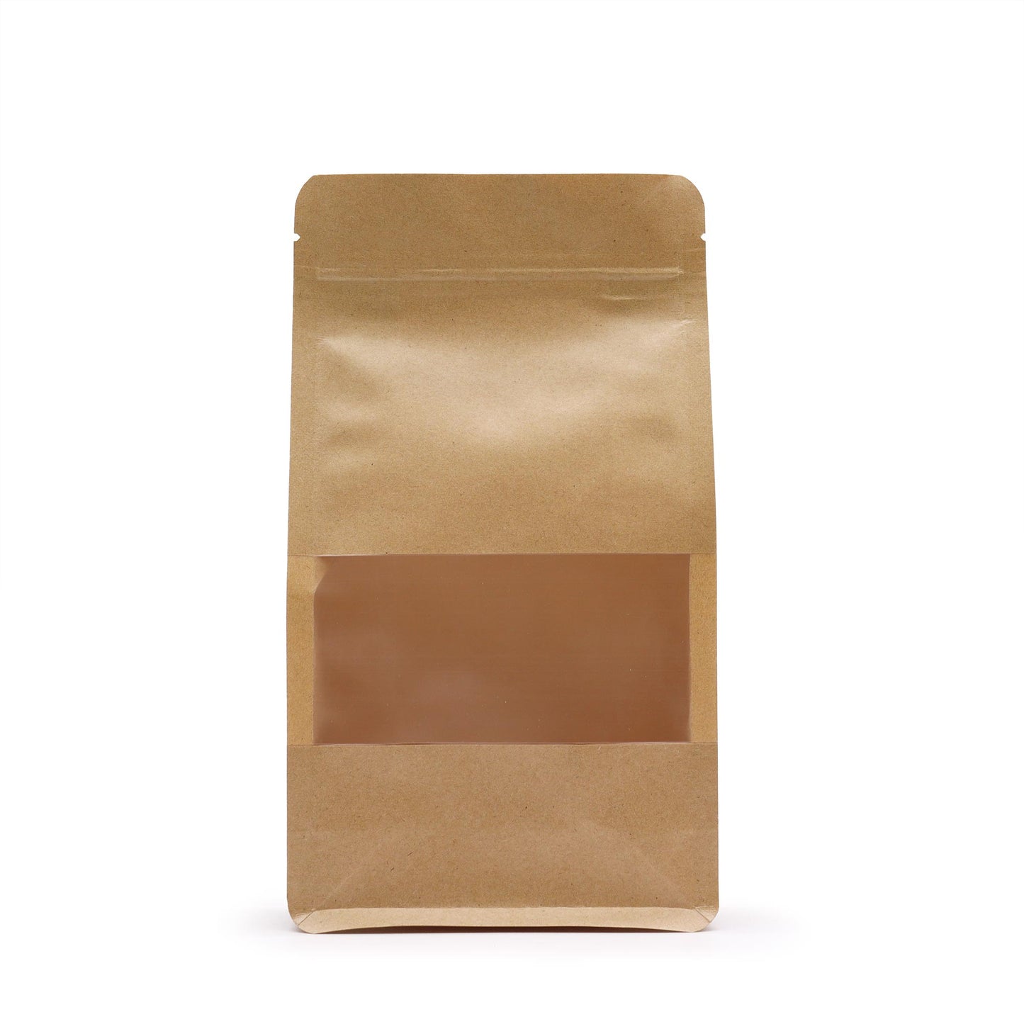 10 x Bolsas Kraft con Ventana - 12x22cm