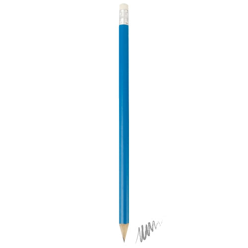 Lápiz Madera Con Goma Azul (lote de 100)