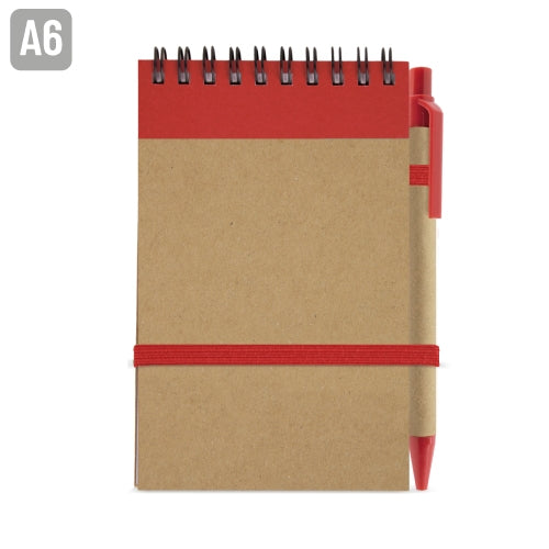 BLOC DE NOTAS CON BOLIGRAFO RECICLADO "MAEL"