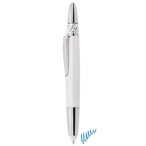 Bolígrafo Touch Cristal Strass Blanco