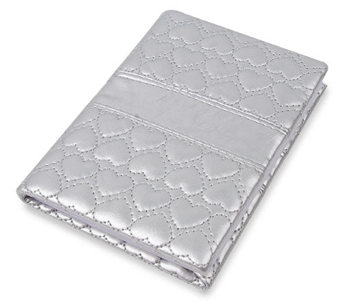 Notizbuch Herz Silber