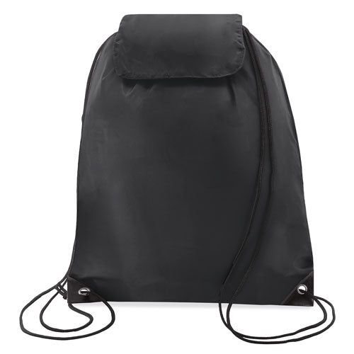 Rucksacktasche aus verstärktem schwarzem Nylon