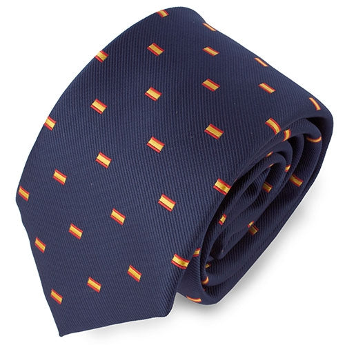 CRAVATE DRAPEAU ESPAGNOL MARINE "CHAMBERÍ"