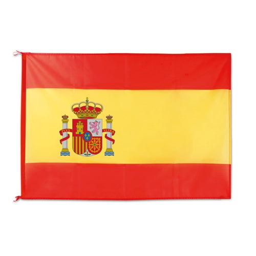 DRAPEAU DE LA FÊTE DE LA RÉGION D'ESPAGNE AVEC ARMOIRIES