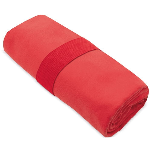 Toalla Microfibra Gym Roja Secado Rápido