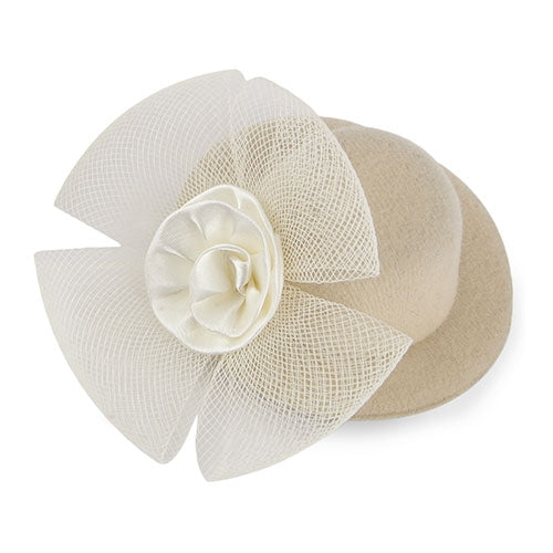 Tocado Mini Victoria Crudo Crema