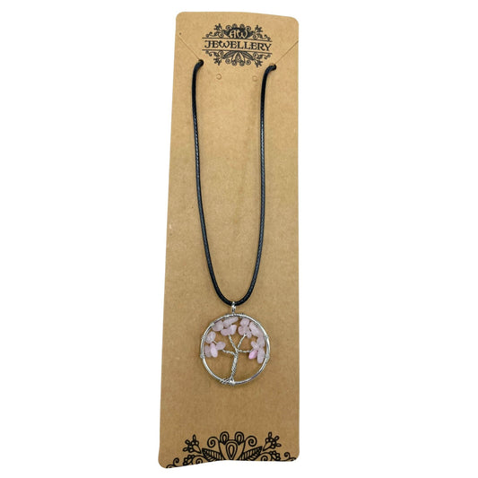 Life Tree Pendant Collection - Rose Quartz and Amethyst