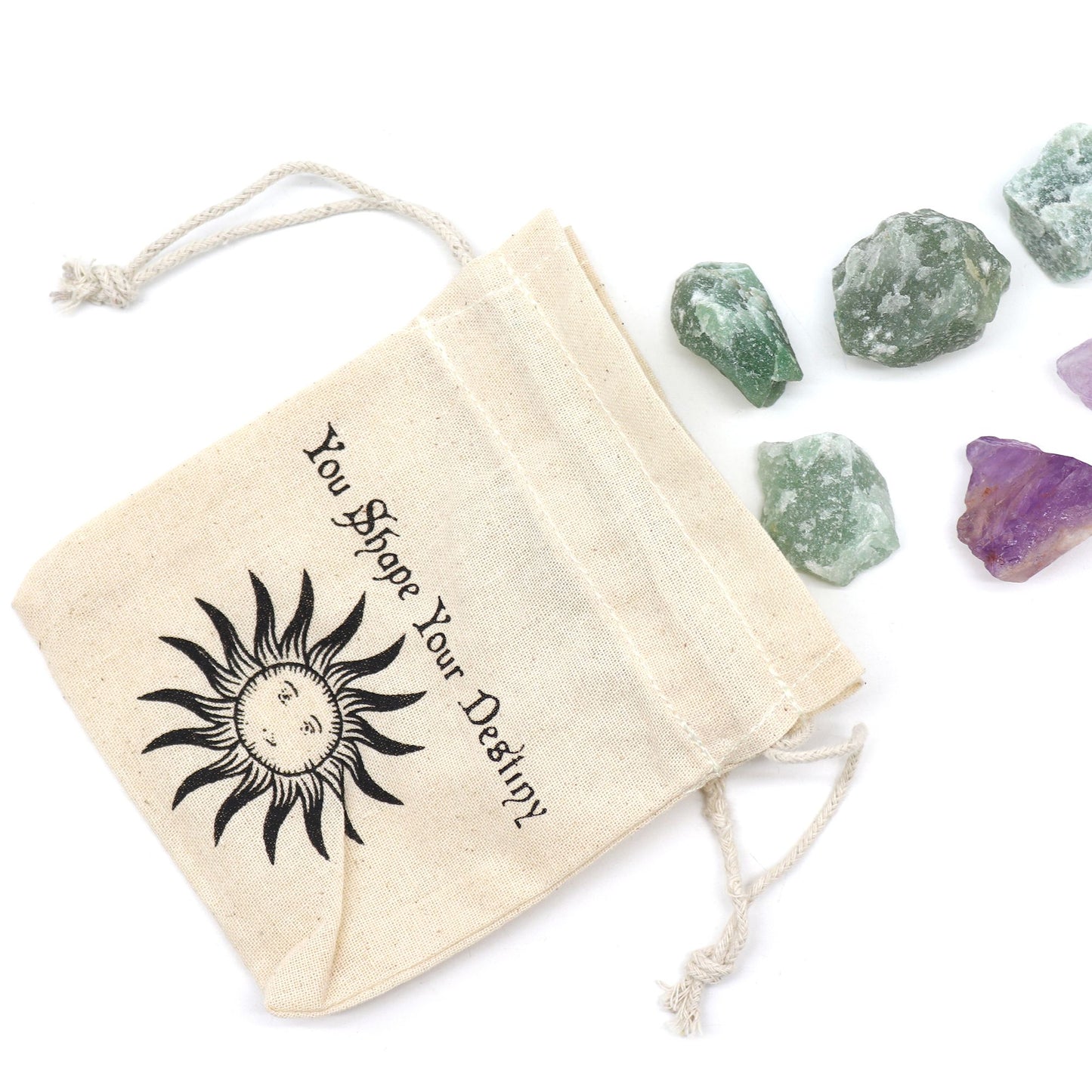 Sacs ésotériques - Naturel et noir 3 modèles - 10 x 12 cm