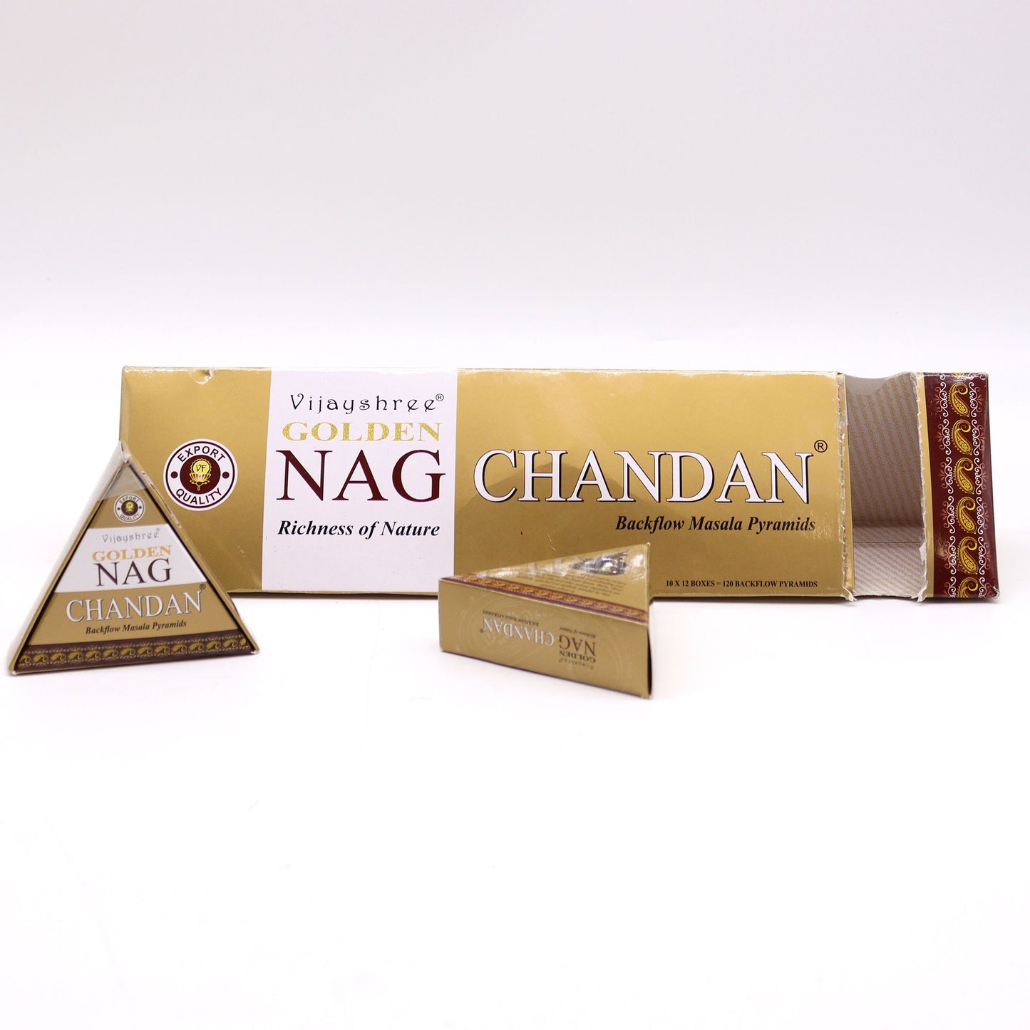 Cônes d'encens Jumbo Gold Nag - Chandan Reflux 42 g