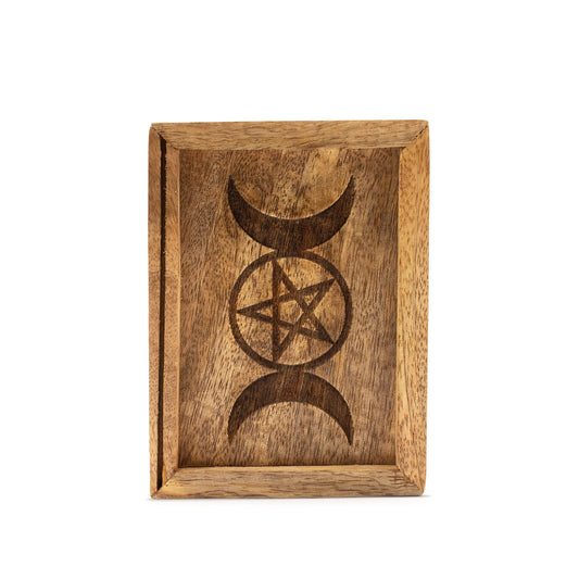Kleine Tarotbox mit Kartenständer